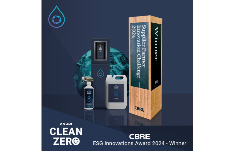 Revolutionary Clean Zero cleaning solution wins CBRE ESG Innovation Challenge 2024