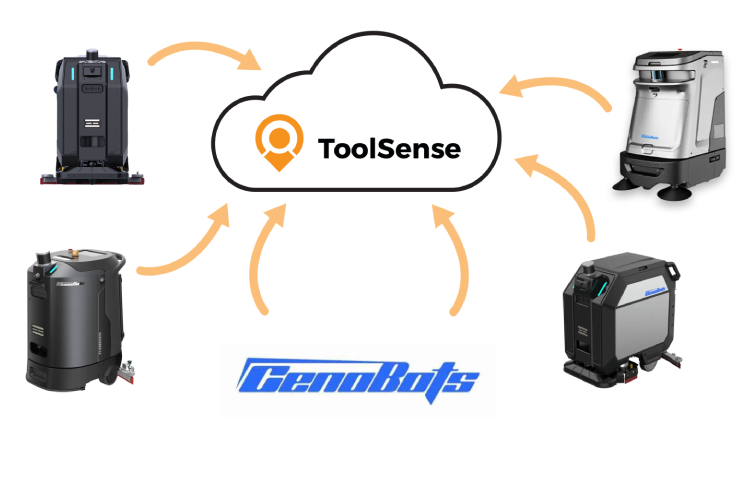 CenoBots cleaning robots integrated into ToolSense platform CenoBots cleaning robots integrated into ToolSense platform