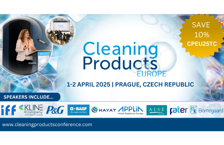 Smithers’ renowned Cleaning Products Europe returns on 1-2 April 2025 in Prague